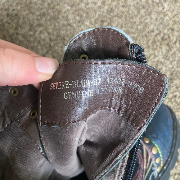 L'Artiste by Spring Step Severe Blue Multi 37 - Picture 10 of 10